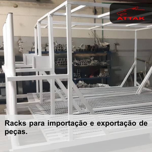 Rack para transporte de peças container
